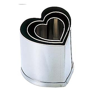 EBM18-8手造抜型Cセットハート3Pcs(#1~#3)1セット(ご注文単位1セット)【直送品】