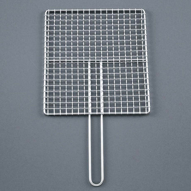 EBM　18-8　シングルハンドル　焼アミ 36cm  1個（ご注文単位1個）【直送品】