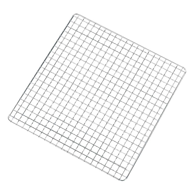 EBM　18-8　角型　クリンプ目　焼アミ 24cm  1個（ご注文単位1個）【直送品】