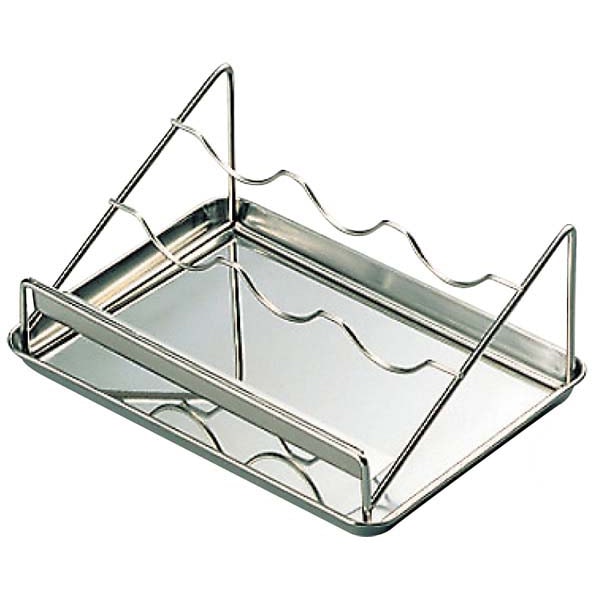 EBM 18-8 ディスペンサースタンド トレー付3連 1個(ご注文単位1個)【直送品】