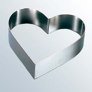 EBM18-8アルゴン溶接ハート型ケーキリング150×H50 1個（ご注文単位1個）【直送品】