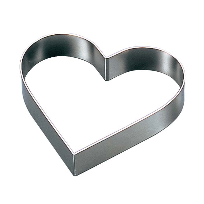 EBM18-8アルゴン溶接ハート型ケーキリング120×H30 1個（ご注文単位1個）【直送品】