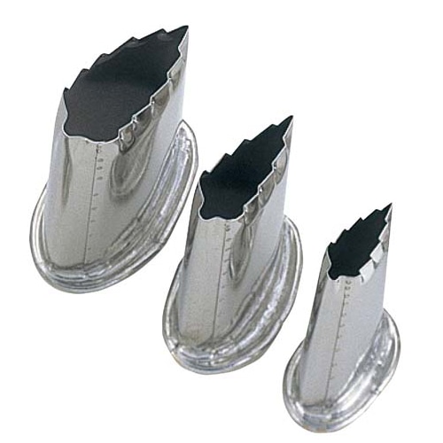 EBM18-8上物渕付抜型3Pcs木の葉 1個（ご注文単位1個）【直送品】