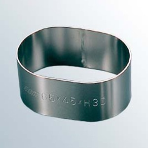 EBM18-8アルゴン溶接小判型セルクルリング60×40×H40 1個（ご注文単位1個）【直送品】