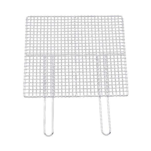 EBM ダブルハンドル 焼アミ クロームメッキ 50cm 1個(ご注文単位1個)【直送品】