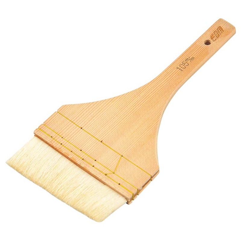 EBM 製菓用 特上白ハケ(三味糸三段) 3寸5分(105mm) 1個(ご注文単位1個)【直送品】