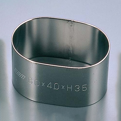 EBM18-8アルゴン溶接小判型セルクルリング60×40×H35 1個(ご注文単位1個)【直送品】