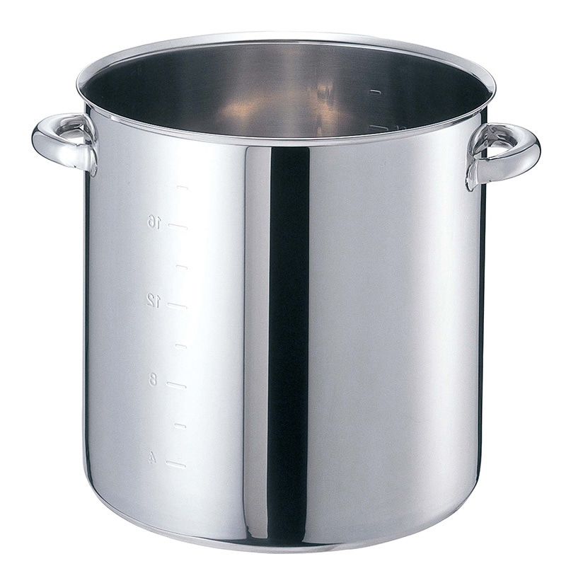 EBM　モリブデンジ2　寸胴鍋（目盛付）30cm 蓋無  1個（ご注文単位1個）【直送品】