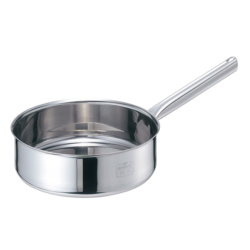 EBM　モリブデンジ2　浅型片手鍋　18cm　蓋無   1個（ご注文単位1個）【直送品】