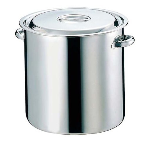 EBM　モリブデン　寸胴鍋／キッチンポット （目盛付）28cm　パイプ手付  1個（ご注文単位1個）【直送品】