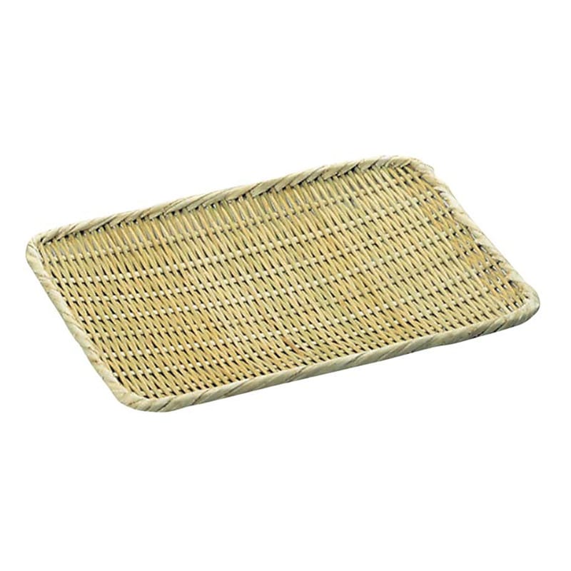 竹 角盆ザル 8寸(180×240) 1個(ご注文単位1個)【直送品】