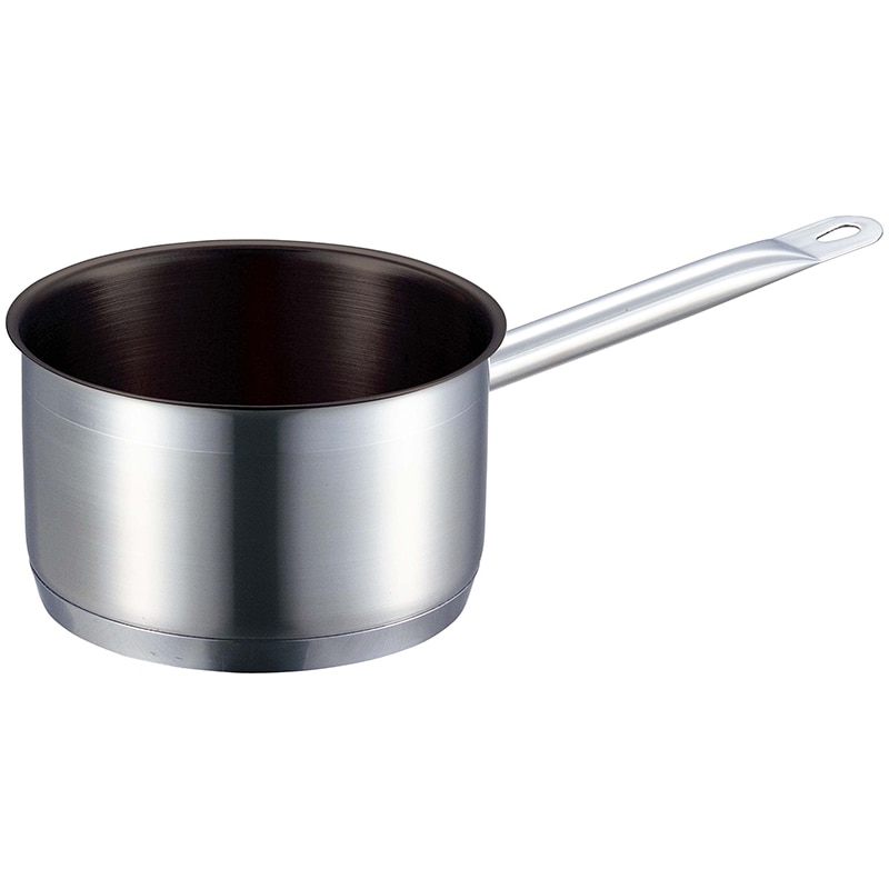 EBM　18-8　プロシェフIH　深型 片手鍋　26cm　蓋無ノンスティック  1個（ご注文単位1個）【直送品】