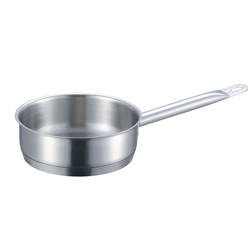 >EBM 18-8 プロシェフ IH 浅型 片手鍋 30cm 蓋無 1個(ご注文単位1個)【直送品】