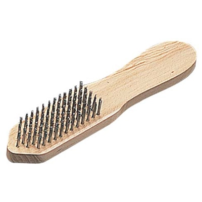 ワイヤーブラシ 太(全長240mm) 1個(ご注文単位1個)【直送品】