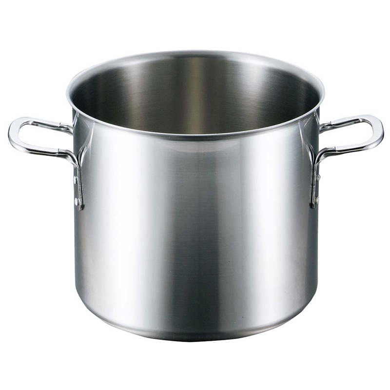 EBM ビストロ 三層クラッド 寸胴鍋 33cm 蓋無 1個(ご注文単位1個)【直送品】