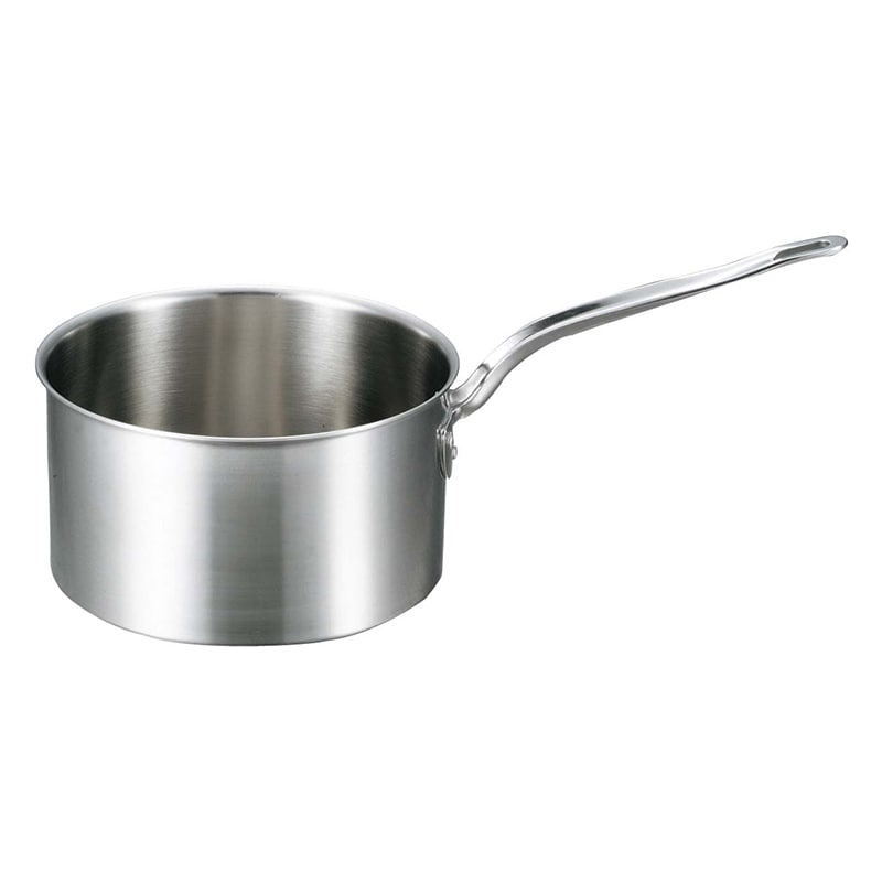 EBM　ビストロ　三層クラッド　深型片手鍋 18cm　蓋無  1個（ご注文単位1個）【直送品】