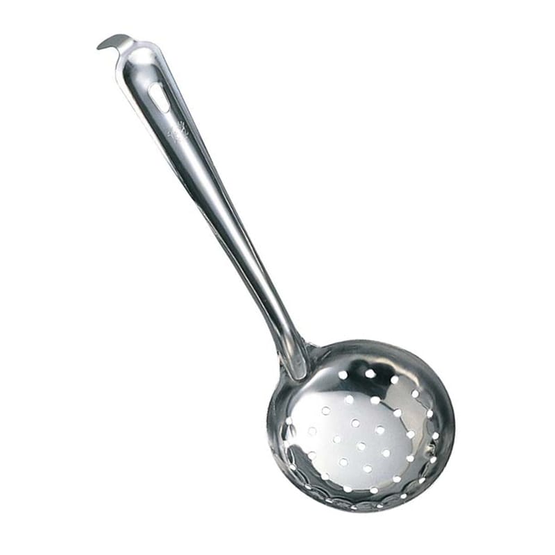 18-0 穴明 杓子 7.0cm 共柄(カギ付)小小 1個(ご注文単位1個)【直送品】