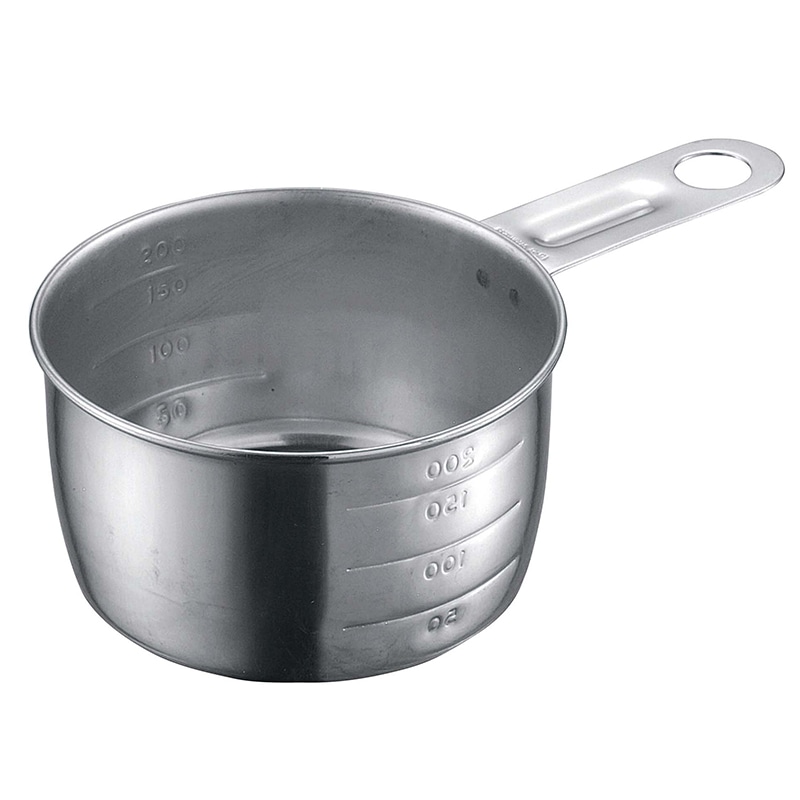 18-8　計量カップ　平柄　200cc   1個（ご注文単位1個）【直送品】