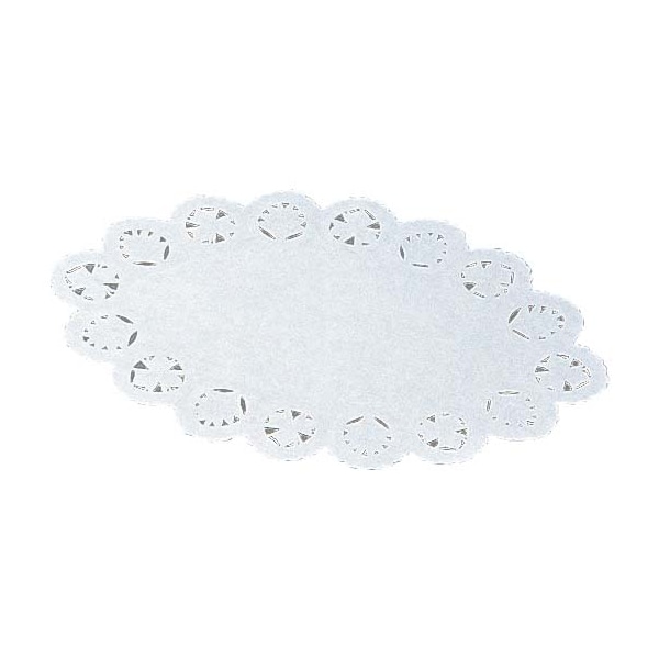 ドイリー　レースペーパー 小判型（500枚入）10号  1束（ご注文単位1束）【直送品】