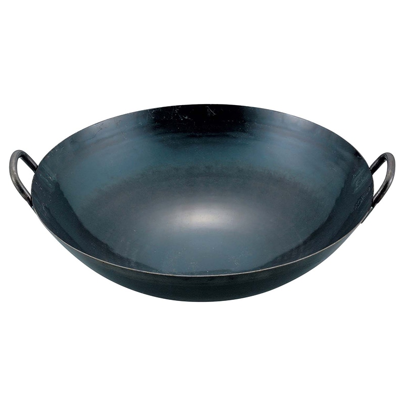 山田　鉄　打出　広東鍋 42cm　取手溶接仕様  1個（ご注文単位1個）【直送品】