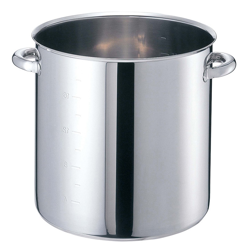 EBM モリブデンジ2 寸胴鍋(目盛付)48cm 蓋無 1個(ご注文単位1個)【直送品】