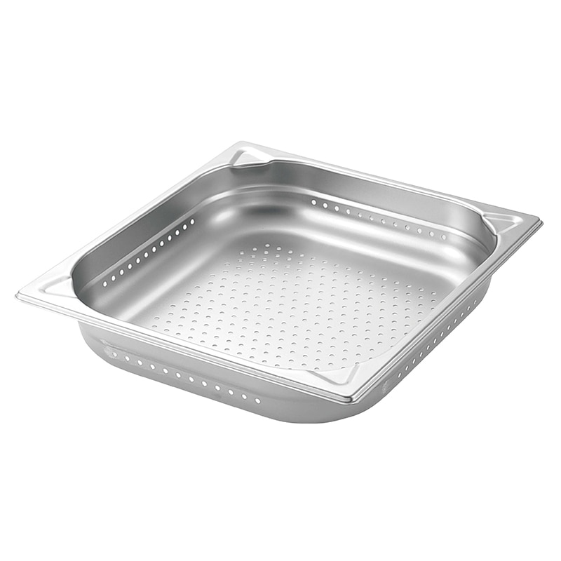 プロシェフ 18-8 穴明GNパン補強重なり防止付 2/3 65mm 1個(ご注文単位1個)【直送品】