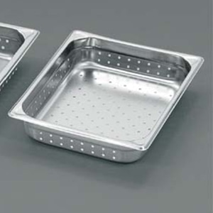 EBM 18-8 穴明ホテルパン補強重なり防止付 1/2 100mm 2124PF 1個(ご注文単位1個)【直送品】