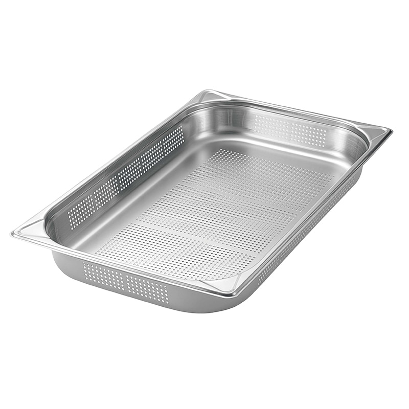 EBM 18-8 穴明ガストロノームパン補強 重なり防止付 1/1 65mm 1個(ご注文単位1個)【直送品】