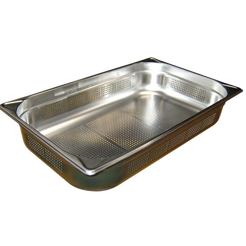 EBM 18-8 穴明ガストロノームパン補強 重なり防止付 1/1 100mm 1個(ご注文単位1個)【直送品】