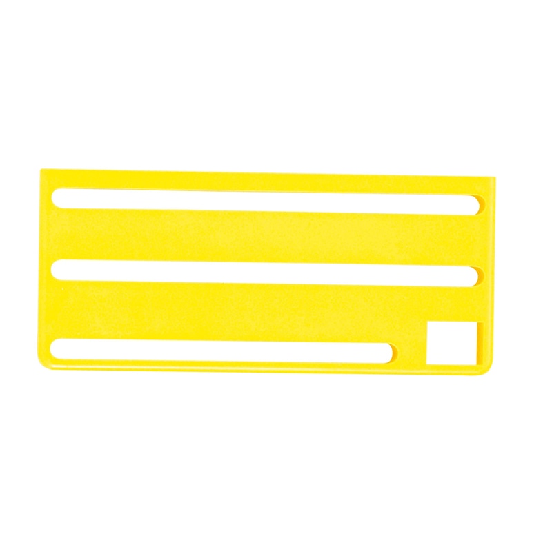 HACCP庖丁差用カラープレート B (横)タイプ イエロー 1個(ご注文単位1個)【直送品】