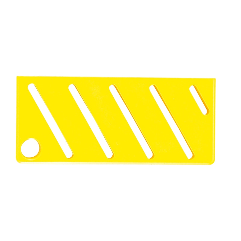 HACCP庖丁差用カラープレート A (斜)タイプ イエロー 1個(ご注文単位1個)【直送品】