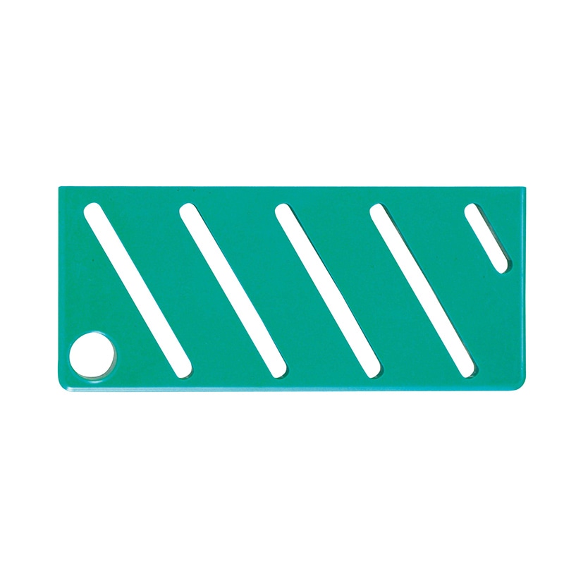 HACCP庖丁差用カラープレート A (斜)タイプ グリーン 1個(ご注文単位1個)【直送品】