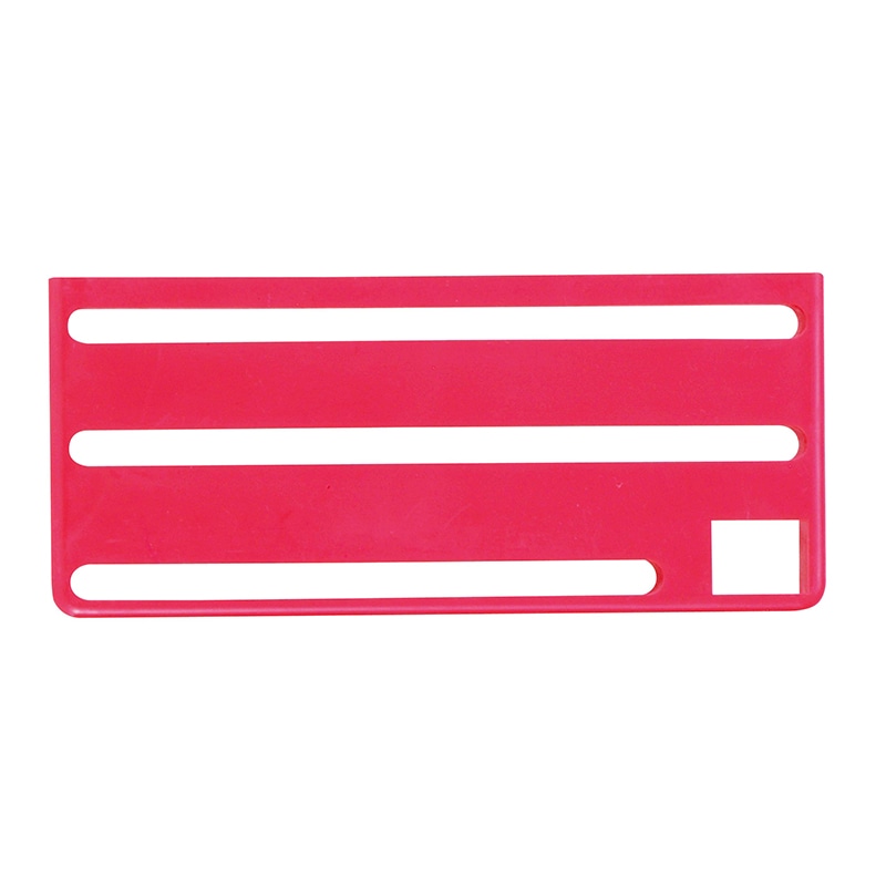 HACCP庖丁差用カラープレート B (横)タイプ レッド 1個(ご注文単位1個)【直送品】