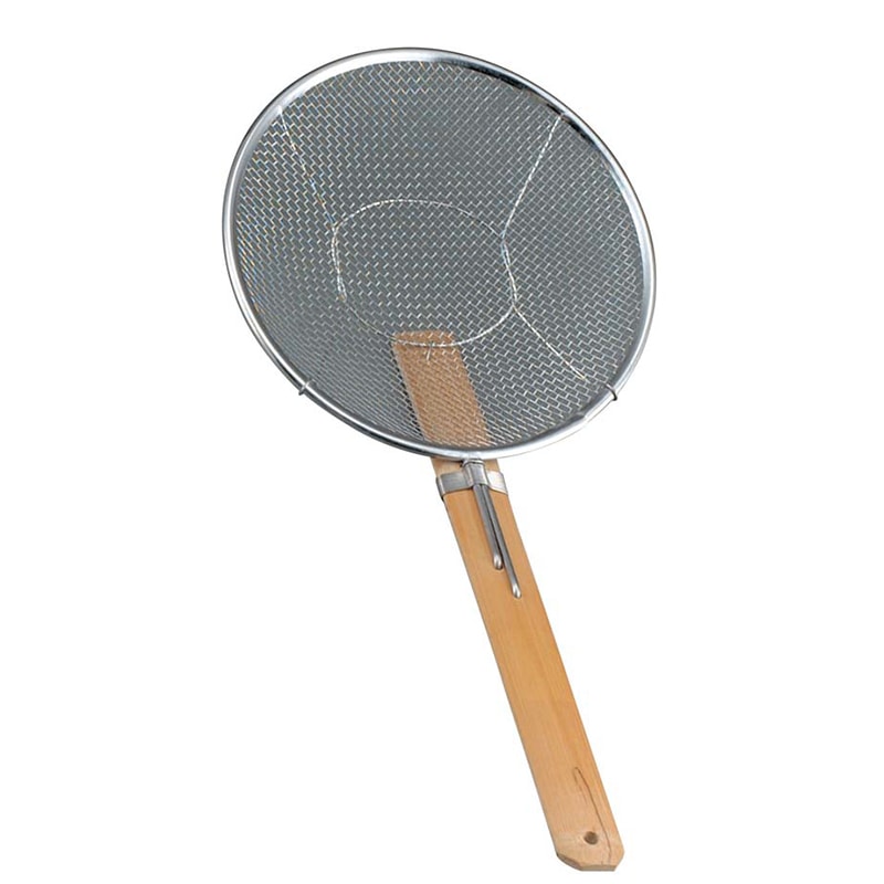 18-8　普及タイプ　竹柄そばあげ　横型　21cm   1個（ご注文単位1個）【直送品】