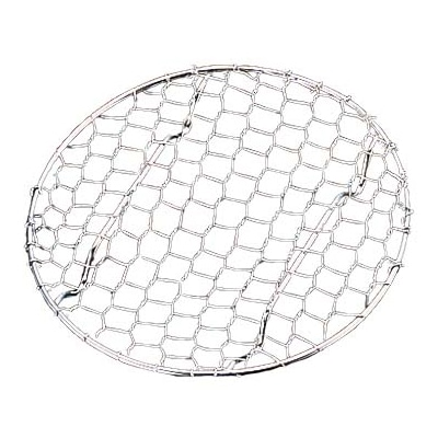 18-8　手編み亀甲　足付　目皿　11cm   1個（ご注文単位1個）【直送品】