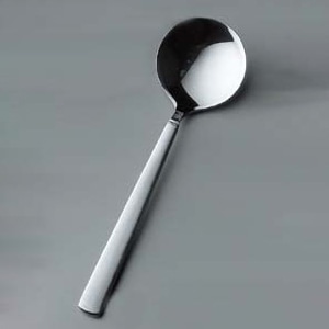 18-8　カトラリーニッポン　なめらかシリーズ 2813　ブイヨンスプーン  1個（ご注文単位1個）【直送品】