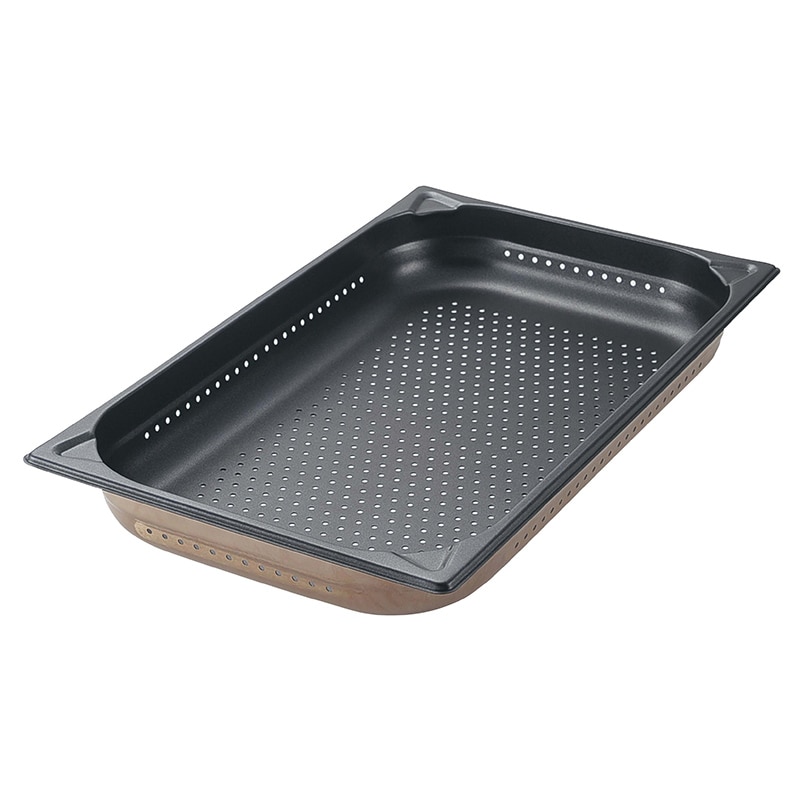 プロシェフ 18-8 ノンスティック穴明GNパン 1/1 100mm 1個(ご注文単位1個)【直送品】