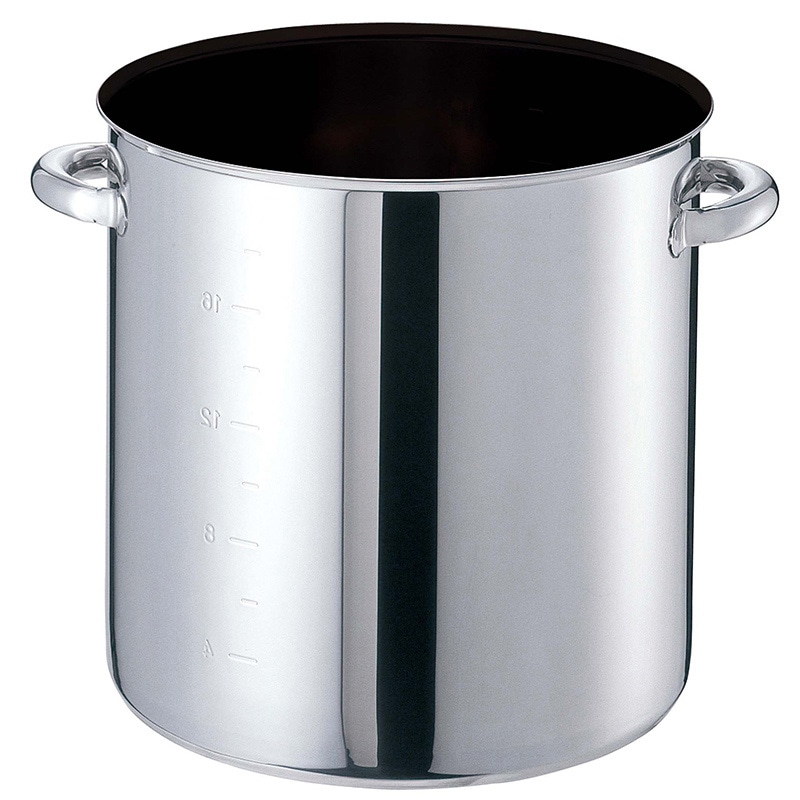 EBM モリブデンジ2プラス 寸胴鍋 24cm 蓋無 ノンスティック 1個(ご注文単位1個)【直送品】