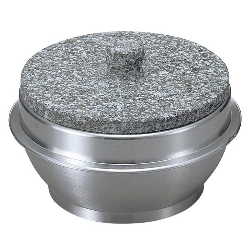 長水 遠赤 石焼釜(石蓋付)アルミ枠付 15cm 1個(ご注文単位1個)【直送品】