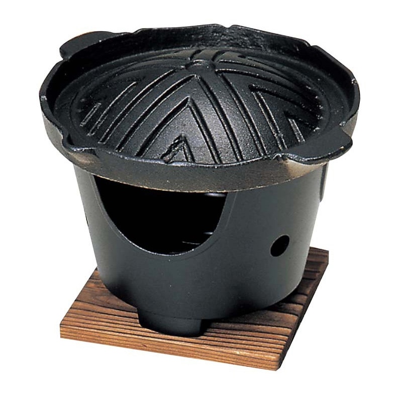 【直送品】 アルミ　ジンギスカン鍋セット