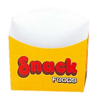 スナックカートン　黄　01386 小（25枚入）紙製  1個（ご注文単位1個）【直送品】