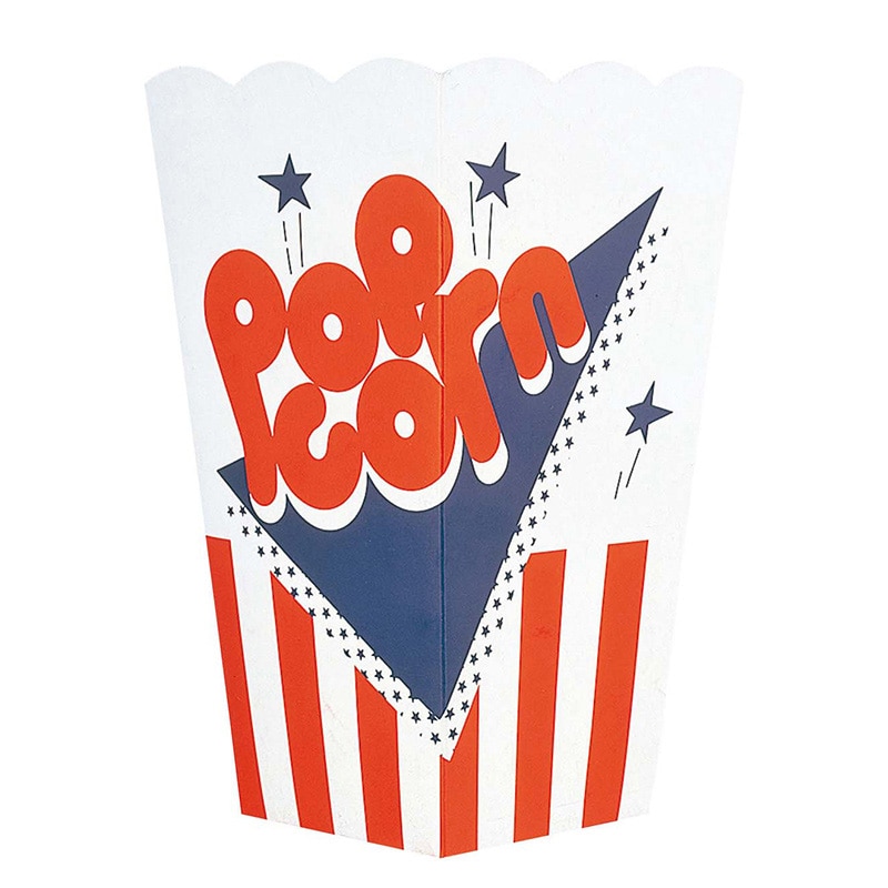 ポップコーンカップ ワンタッチ 02718 (25枚入)紙製 1個(ご注文単位1個)【直送品】