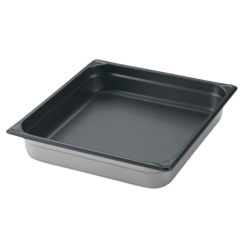 EBM　18-8　ホテルパン ノンスティック加工　1／2　100mm  1個（ご注文単位1個）【直送品】