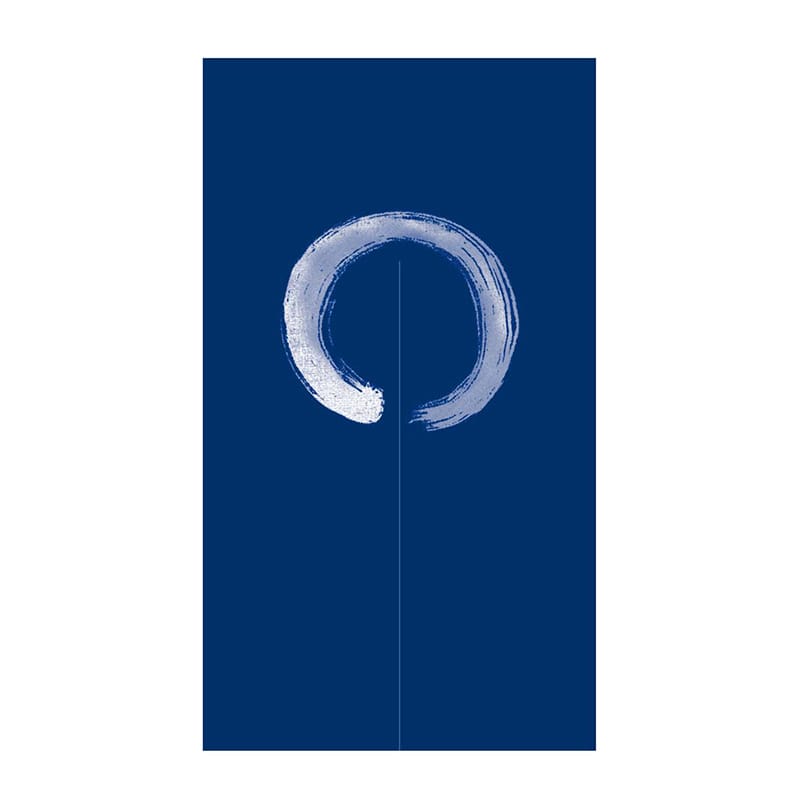 EBM　のれん　丸　紺 YNL-69　850×1500  1個（ご注文単位1個）【直送品】