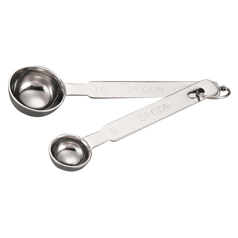 18-8　厚口計量スプーン　2本組   1個（ご注文単位1個）【直送品】