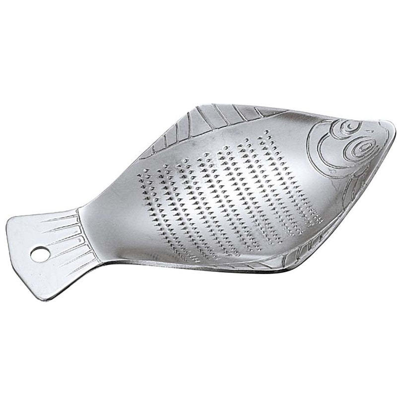 ミニおろし金　ヒラメ　ステンレス   1個（ご注文単位1個）【直送品】