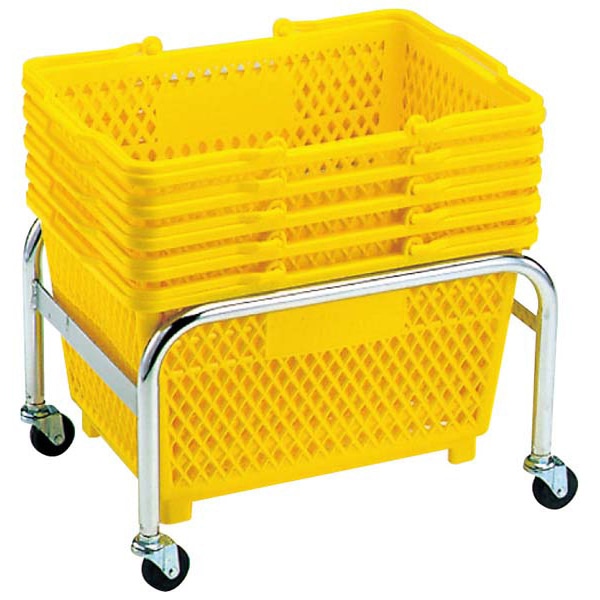 スーパー篭用台車 大用 1個(ご注文単位1個)【直送品】