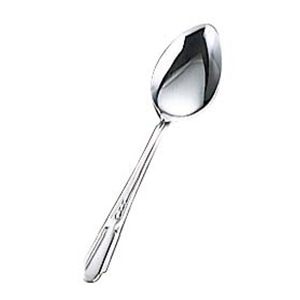 18-0 流線 ベビースプーン (ラージティースプーン)穴無 1個(ご注文単位1個)【直送品】