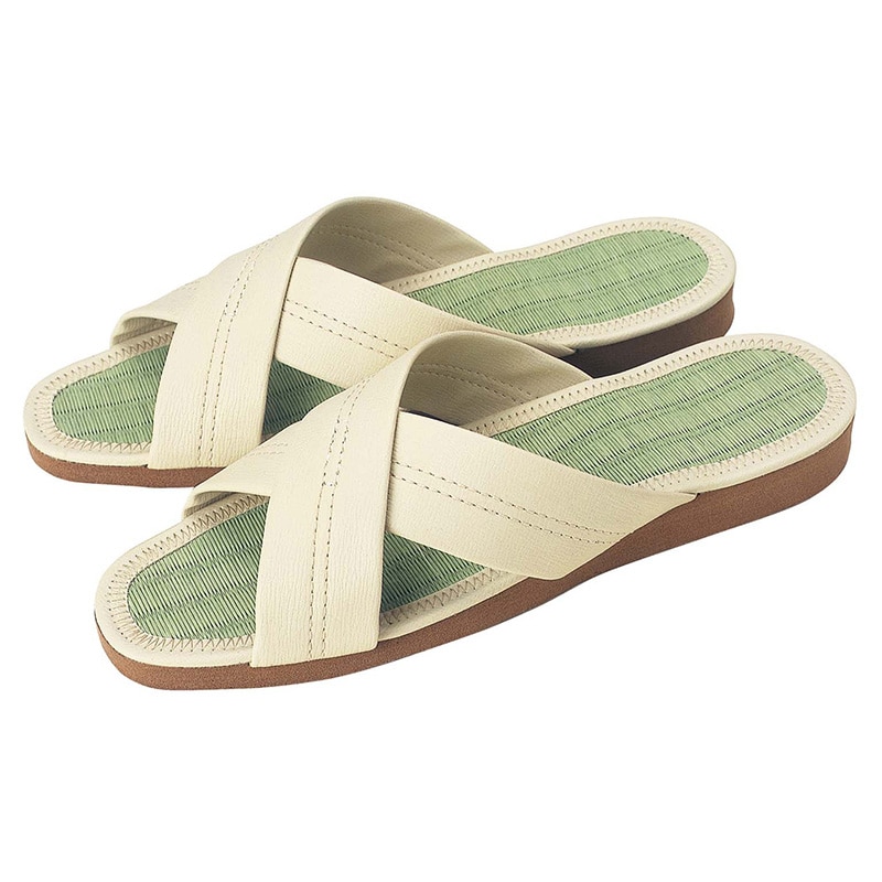 スリッパ(茶厚底)S-515(美草) カーフアイボリー(112) 1個(ご注文単位1個)【直送品】