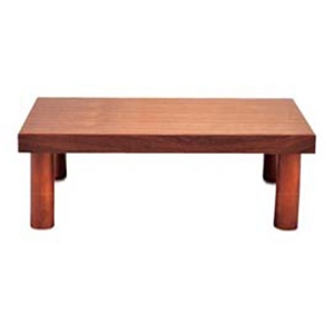 木製 システム ディスプレイスタンド ハイタイプ ブラウン 1個(ご注文単位1個)【直送品】